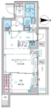 ジェノヴィア本所吾妻橋スカイガーデン 512 間取り図