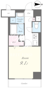 アルシェ新宿 202 間取り図