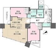 ザ・パークハウス西新宿タワー60 504 間取り図