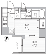 シーフォルム大井町2 1203 間取り図