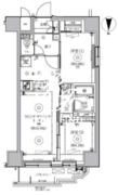 リルシア新御徒町 1201 間取り図