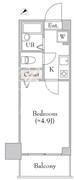 ＢｌｕＲｏｃｋ新宿河田町 204 間取り図