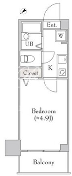 ＢｌｕＲｏｃｋ新宿河田町 204 間取り図