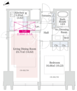 ラ・トゥール新宿グランド 3404 間取り図
