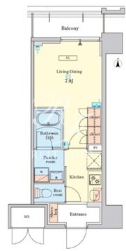 ＲＪＲプレシア菊川駅前 803 間取り図