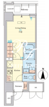 ＲＪＲプレシア菊川駅前 906 間取り図