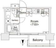 カスタリア戸越 1202 間取り図
