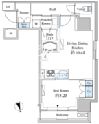 ベルファース芝浦タワー 1304 間取り図