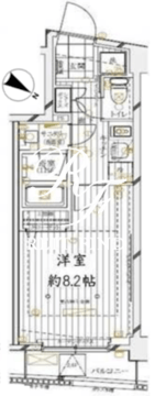 レガリス四谷 502 間取り図