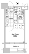 シーズンフラッツ恵比寿 302 間取り図