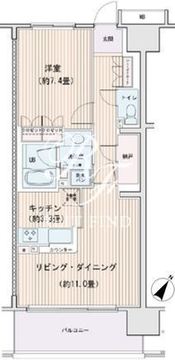 エスティメゾン豊洲レジデンス C-907 間取り図