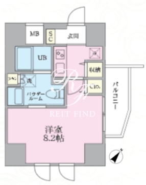 シュブラン大井町 902 間取り図