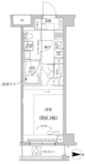 クリアルプレミア大島 306 間取り図