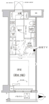 クリアルプレミア大島 505 間取り図