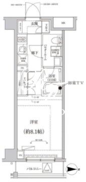 クリアルプレミア大島 509 間取り図