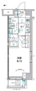 クリアルプレミア大島 608 間取り図
