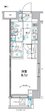 クリアルプレミア大島 608 間取り図