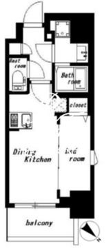 ハーモニーグラシア住吉 602 間取り図