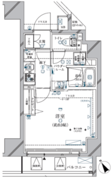 クレイシア三軒茶屋 204 間取り図