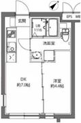エスタート大井町 フォレスト305 間取り図