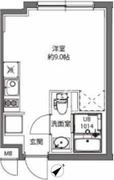 エスタート大井町 フォレスト409 間取り図