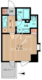 レガーロ御茶ノ水2 709 間取り図