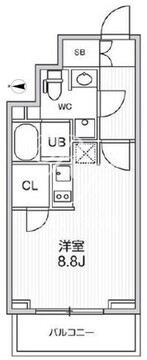 グラシアプレイス曳舟 302 間取り図