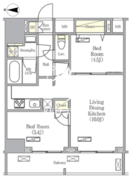 グラシアプレイス曳舟 803 間取り図