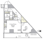 グラシアプレイス曳舟 1204 間取り図