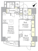 グラシアプレイス浅草橋 502 間取り図