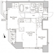 プラウドフラット浅草橋2 1305 間取り図