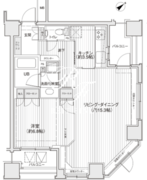 ドゥーエ銀座イースト2 602 間取り図