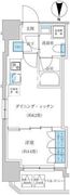 レジディア蒲田プレイス 501 間取り図