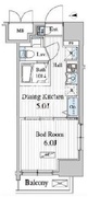 Totsu Residence Kaminarimon 202 間取り図