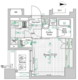 ブライズ住吉DUE 304 間取り図