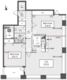 レジディアタワー麻布十番 2202 間取り図