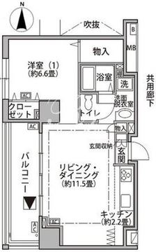 東雲キャナルコートCODAN 19-1204 間取り図