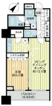 ライオンズシティ東京タイムズプレイス 205 間取り図