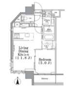 パークハビオ飯田橋 501 間取り図