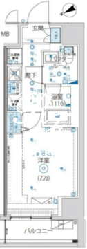 アルテシモヴェント 1001 間取り図