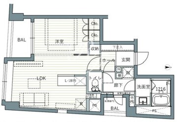 シティテラス赤坂 201 間取り図