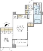 アパートメンツ元麻布内田坂 406 間取り図