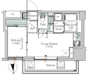ワンルーフレジデンス浅草橋 907 間取り図