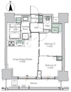 ワンルーフレジデンス浅草橋 802 間取り図