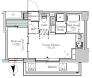 ワンルーフレジデンス浅草橋 507 間取り図