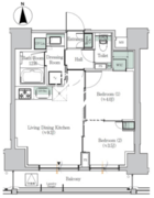 ワンルーフレジデンス浅草橋 302 間取り図