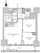 ワンルーフレジデンス浅草橋 202 間取り図