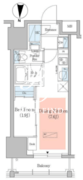 アーバネックス深川住吉3 403 間取り図