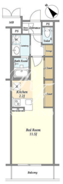 ブレス北新宿 2066 間取り図