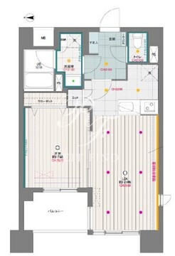 ドゥーエ月島 602 間取り図